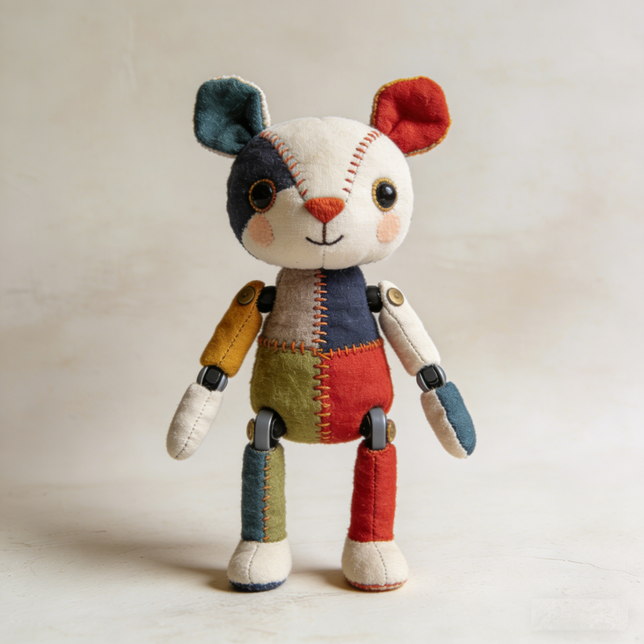 PatchPaw Storyteller: The Articulated Patchwork Plush