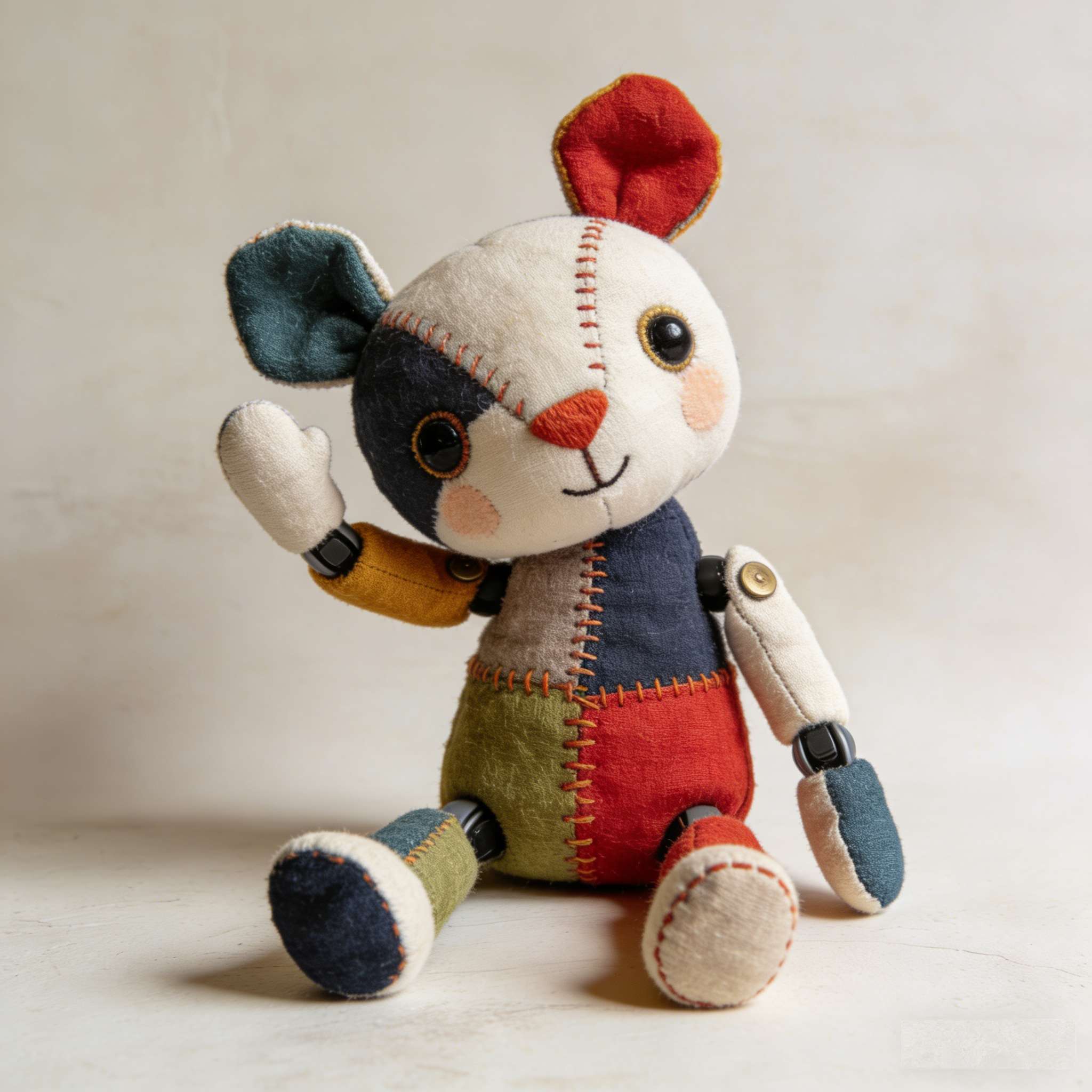 PatchPaw Storyteller: The Articulated Patchwork Plush