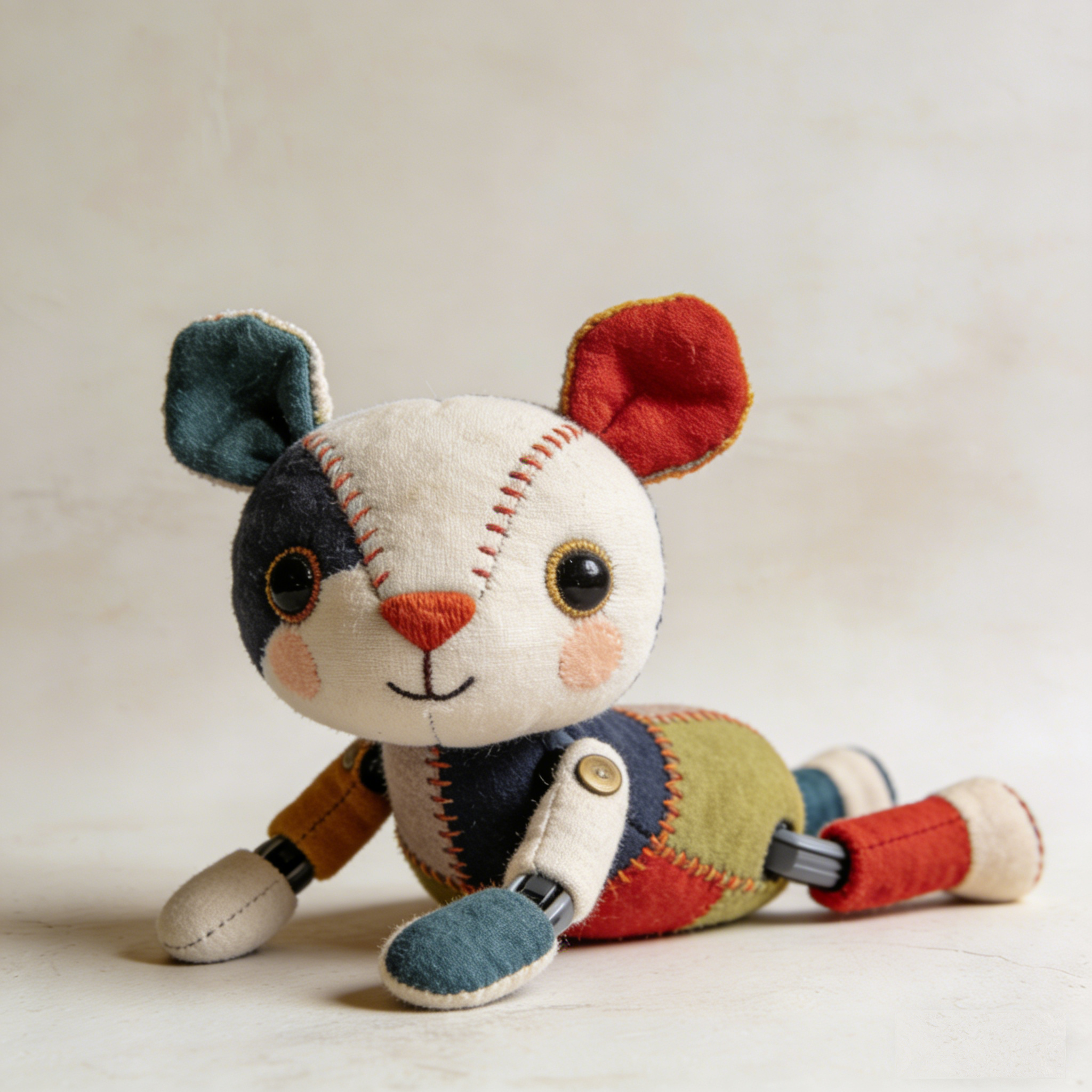 PatchPaw Storyteller: The Articulated Patchwork Plush