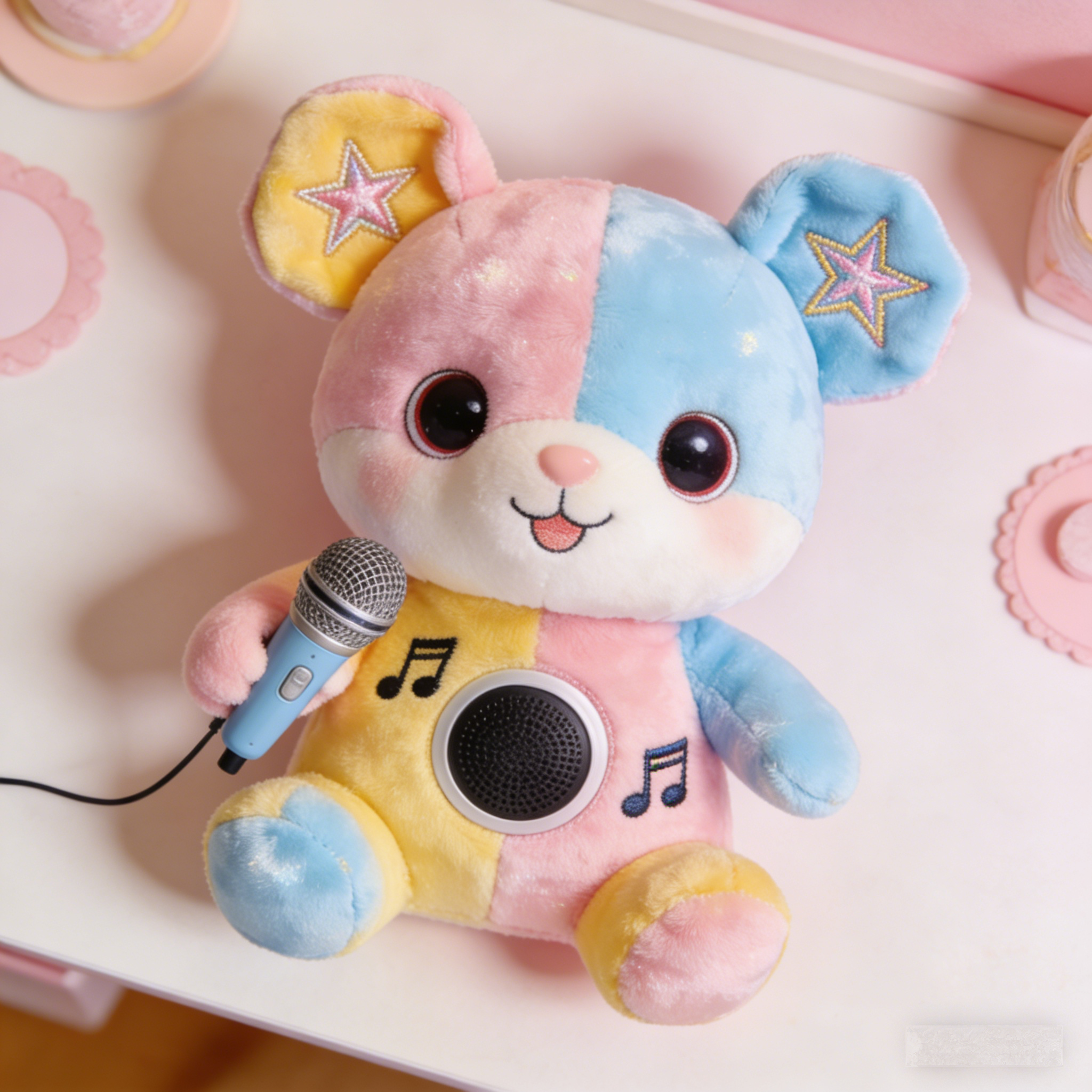 MelodyBear Starlet: The Singing Rainbow Karaoke Plush