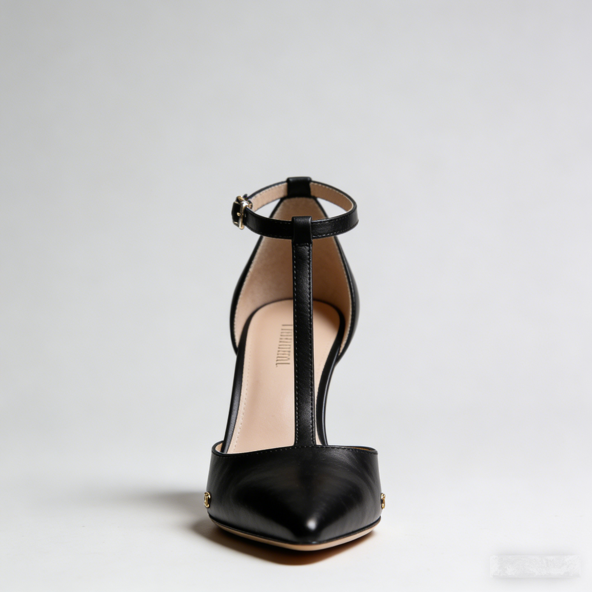 Lumiere T-Strap: The Timeless Black Leather Stiletto Heels