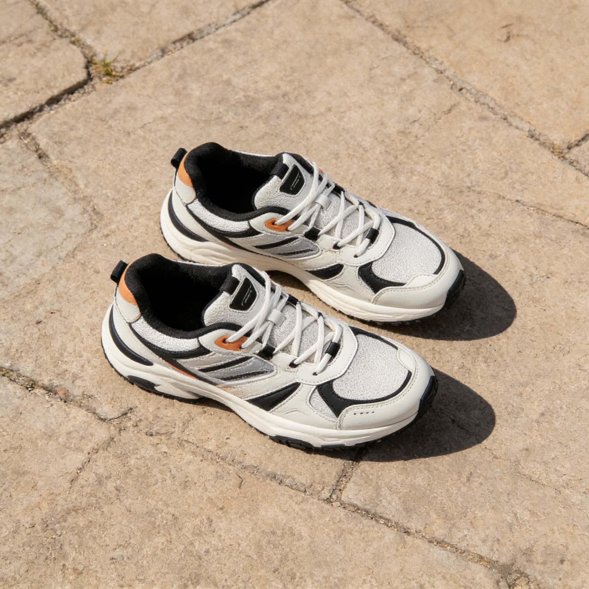 ApexStride Retro: The Contrast Panel Chunky Sneakers