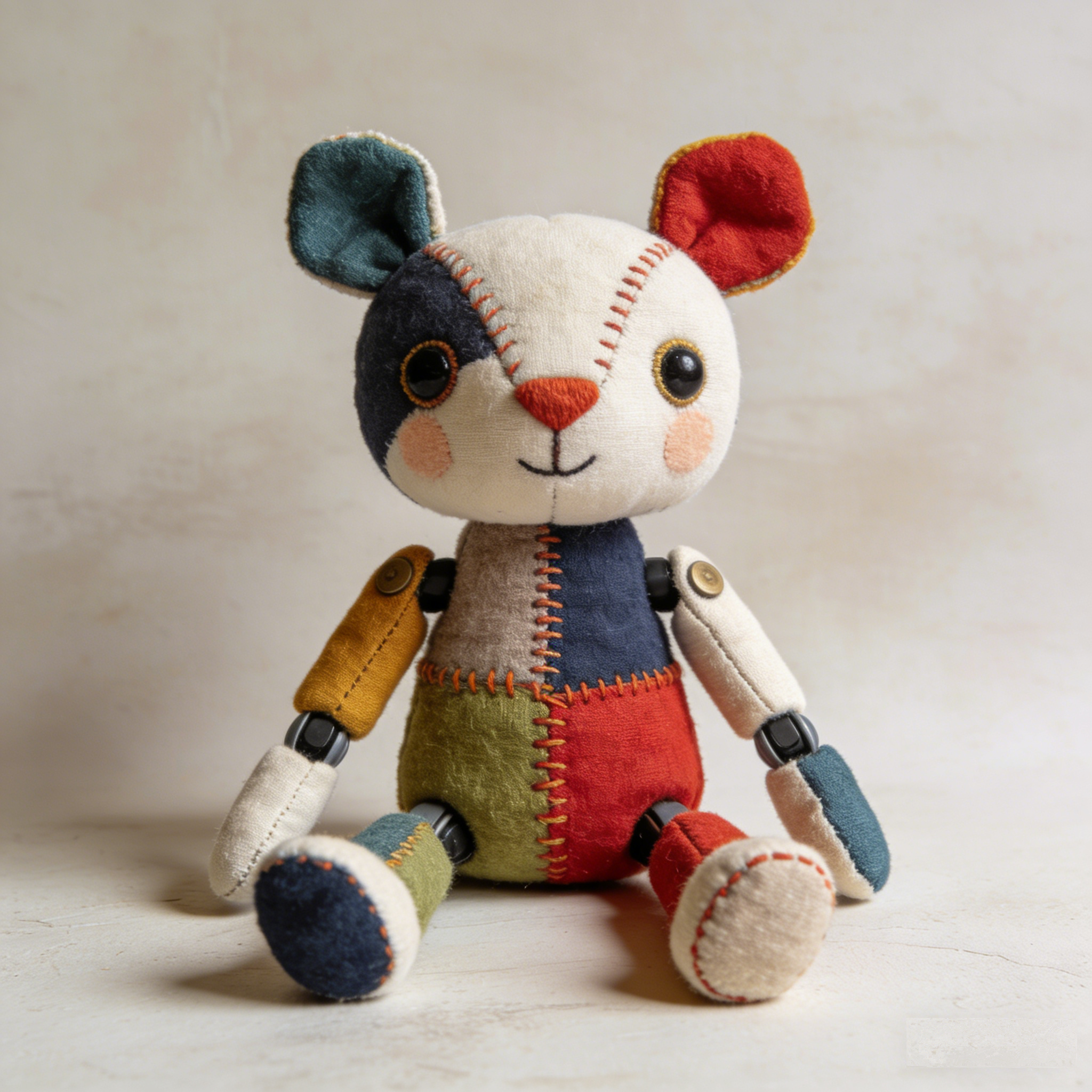 PatchPaw Storyteller: The Articulated Patchwork Plush