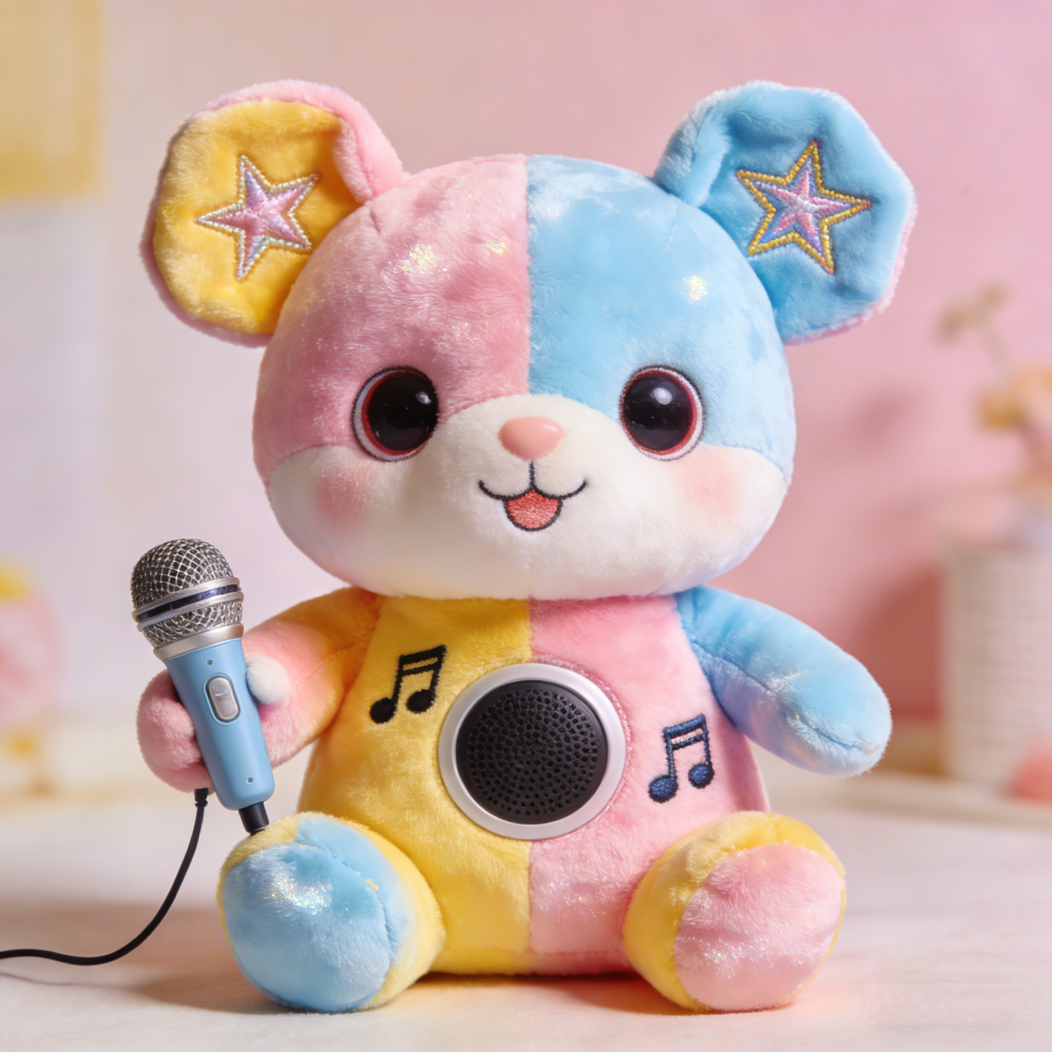 MelodyBear Starlet: The Singing Rainbow Karaoke Plush